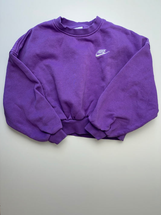 Nike Sweatshirt - Purple Cropped Crewneck | size 8/9