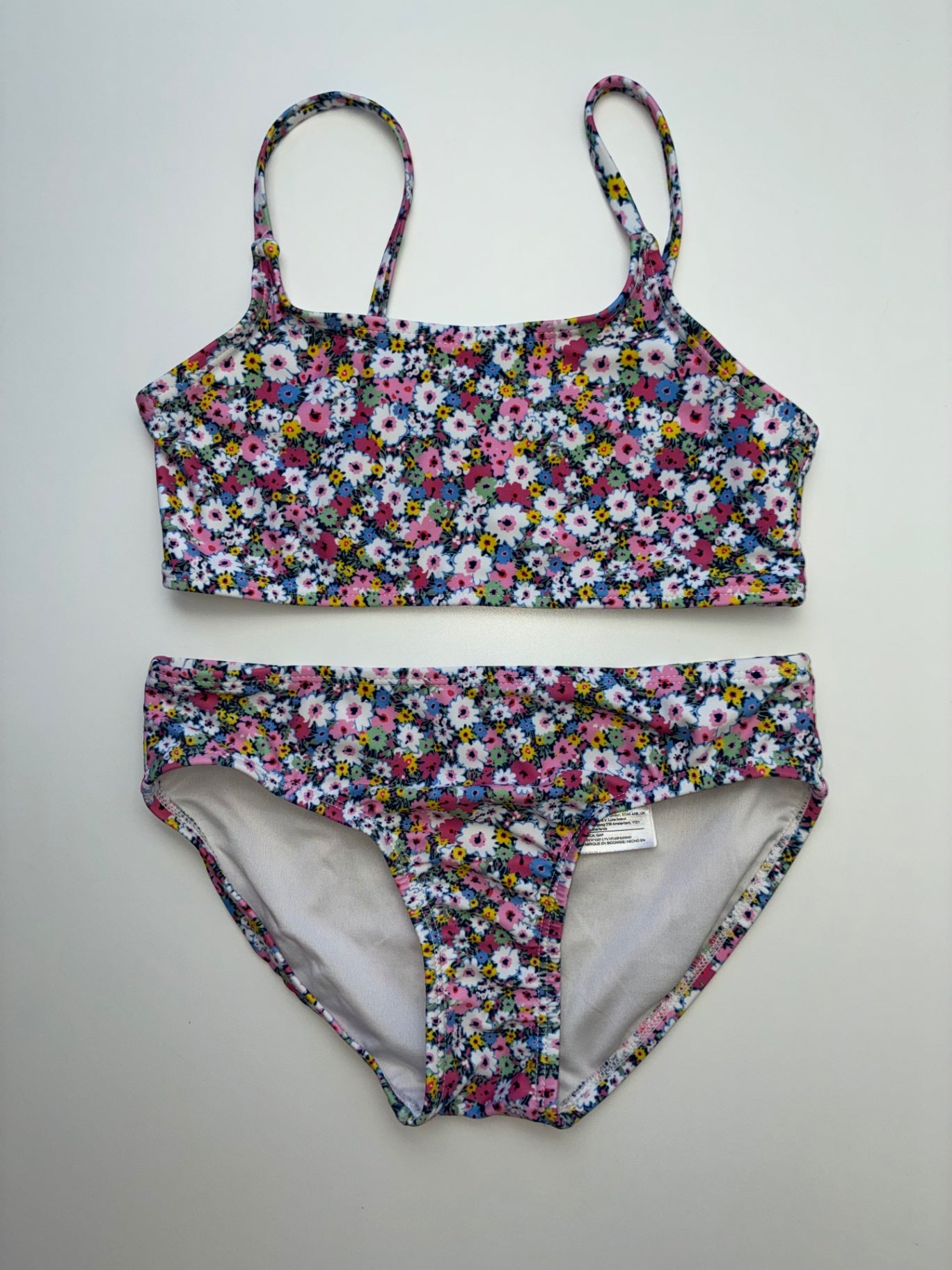 Gap Kids Swimsuit - Multicolor Floral Rash Guard + Bikini | size 6/7