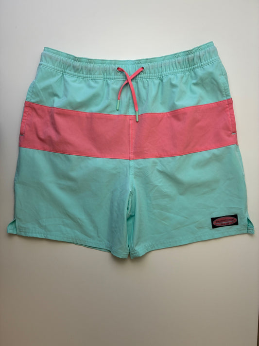 Vineyard Vines Swimsuit - Blue Stripe Swim Trunks | size 18
