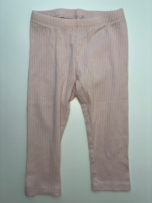H&M Leggings - Pink Ribbed | size 18 Months