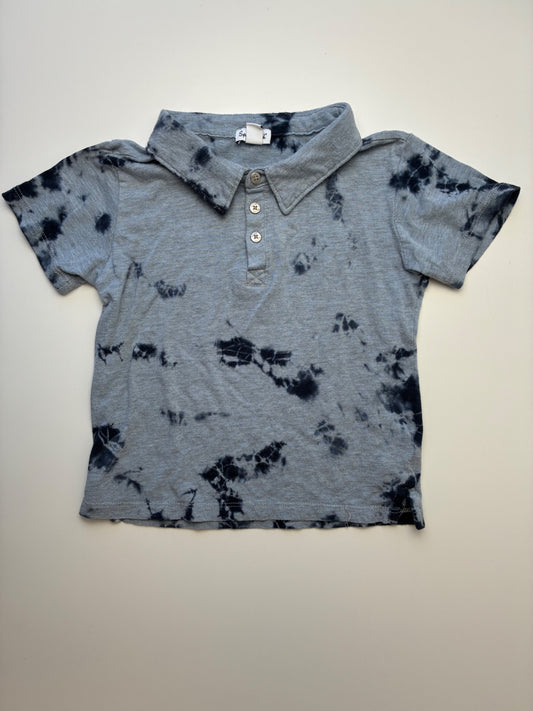 Splendid Shirt - Blue Tie Dye Polo | size 4T