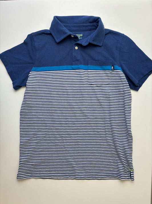 Vineyard Vines Shirt - Navy Blue Striped Surf Polo | size 16