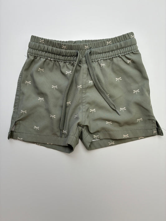 Jamie Kay Swimsuit - Green Dragonfly Swim Trunks | size 12 Months