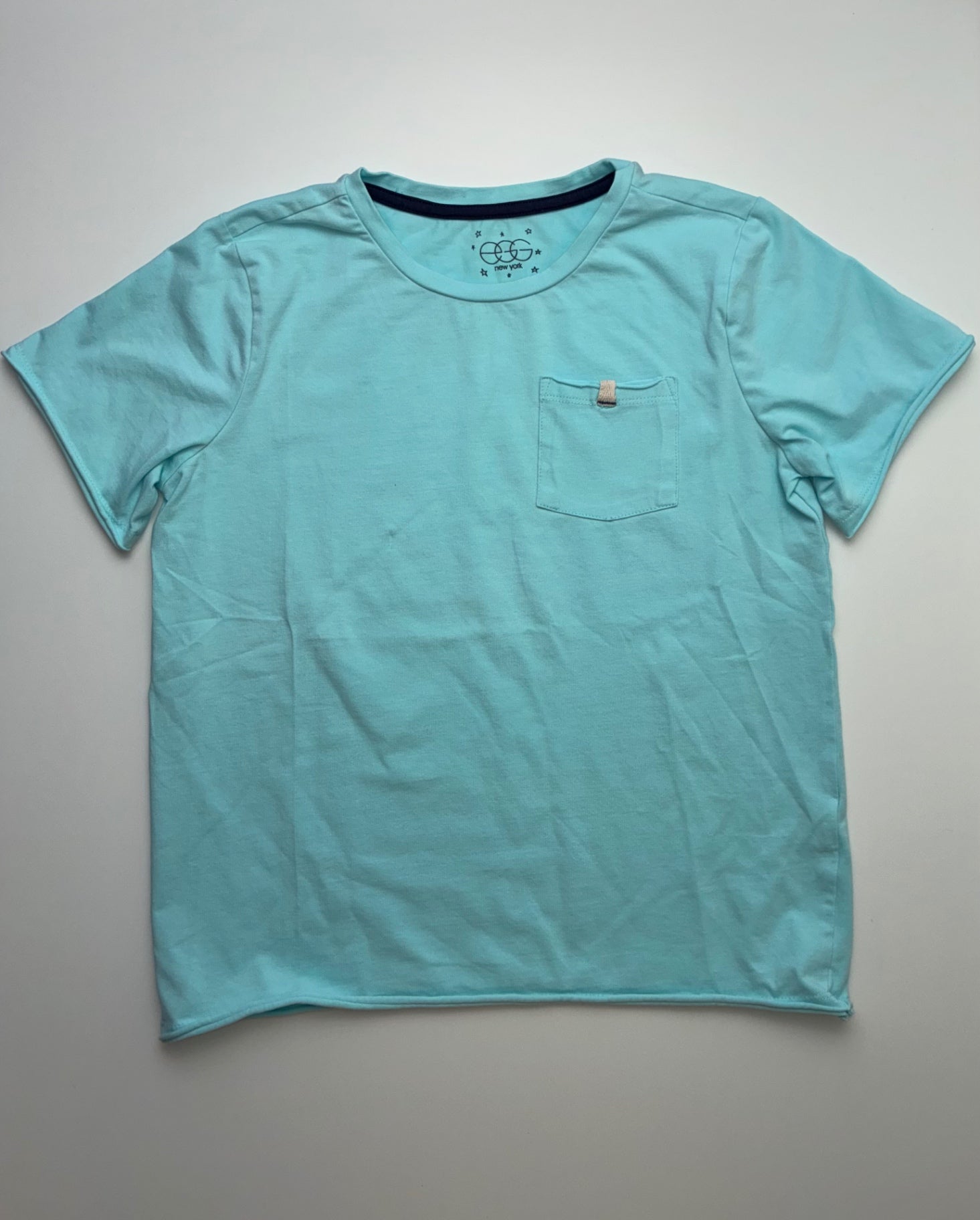 EGG New York T-Shirt - Blue Solid | size 12
