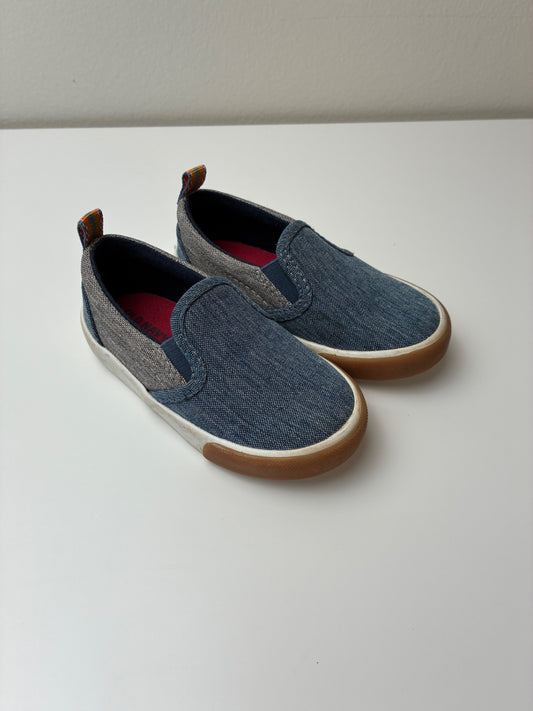 Old Navy Shoes - Blue Slip On Canvas Sneaker | size Shoe 6