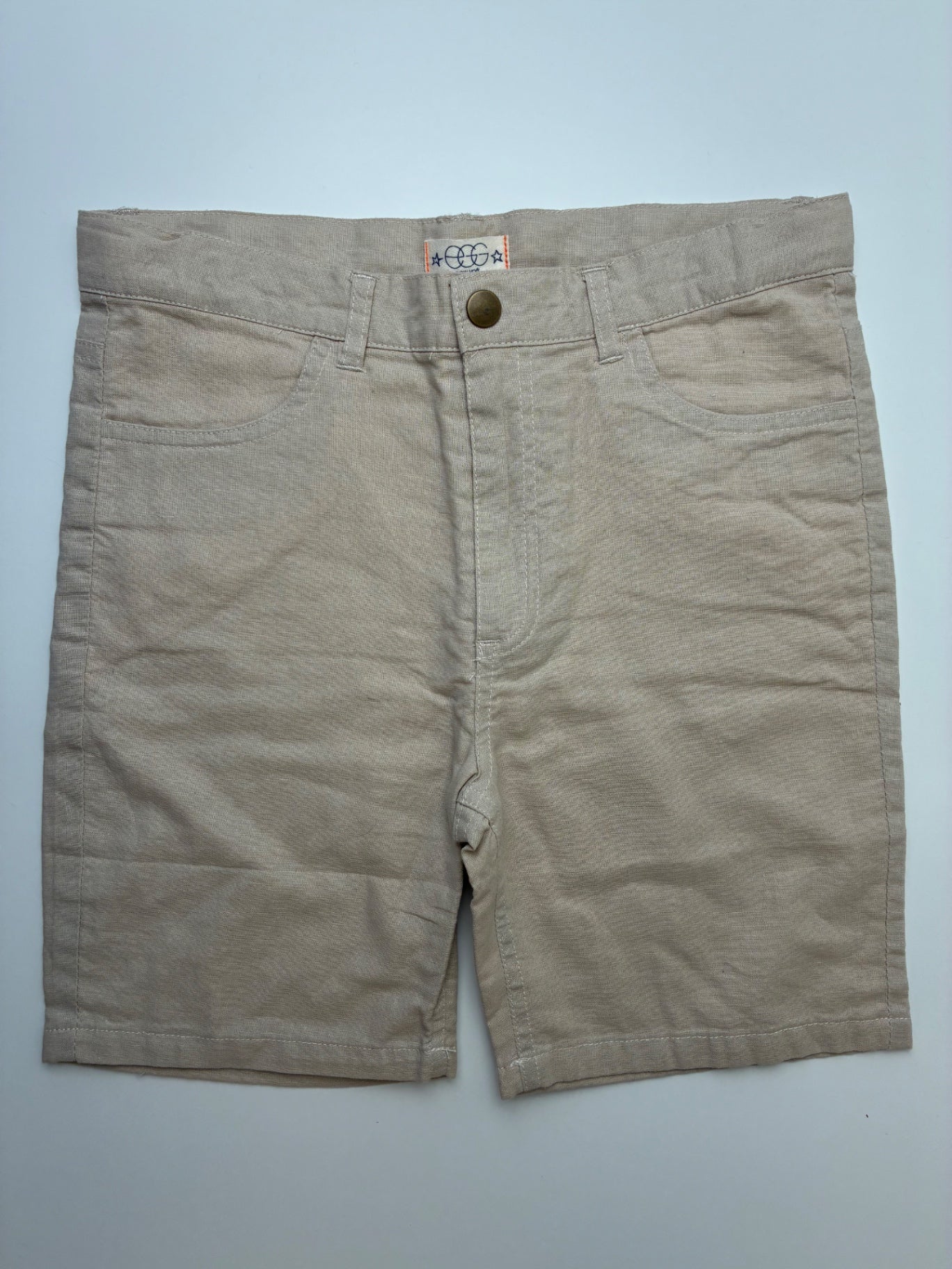 EGG New York Shorts - Tan Linen Blend | size 10