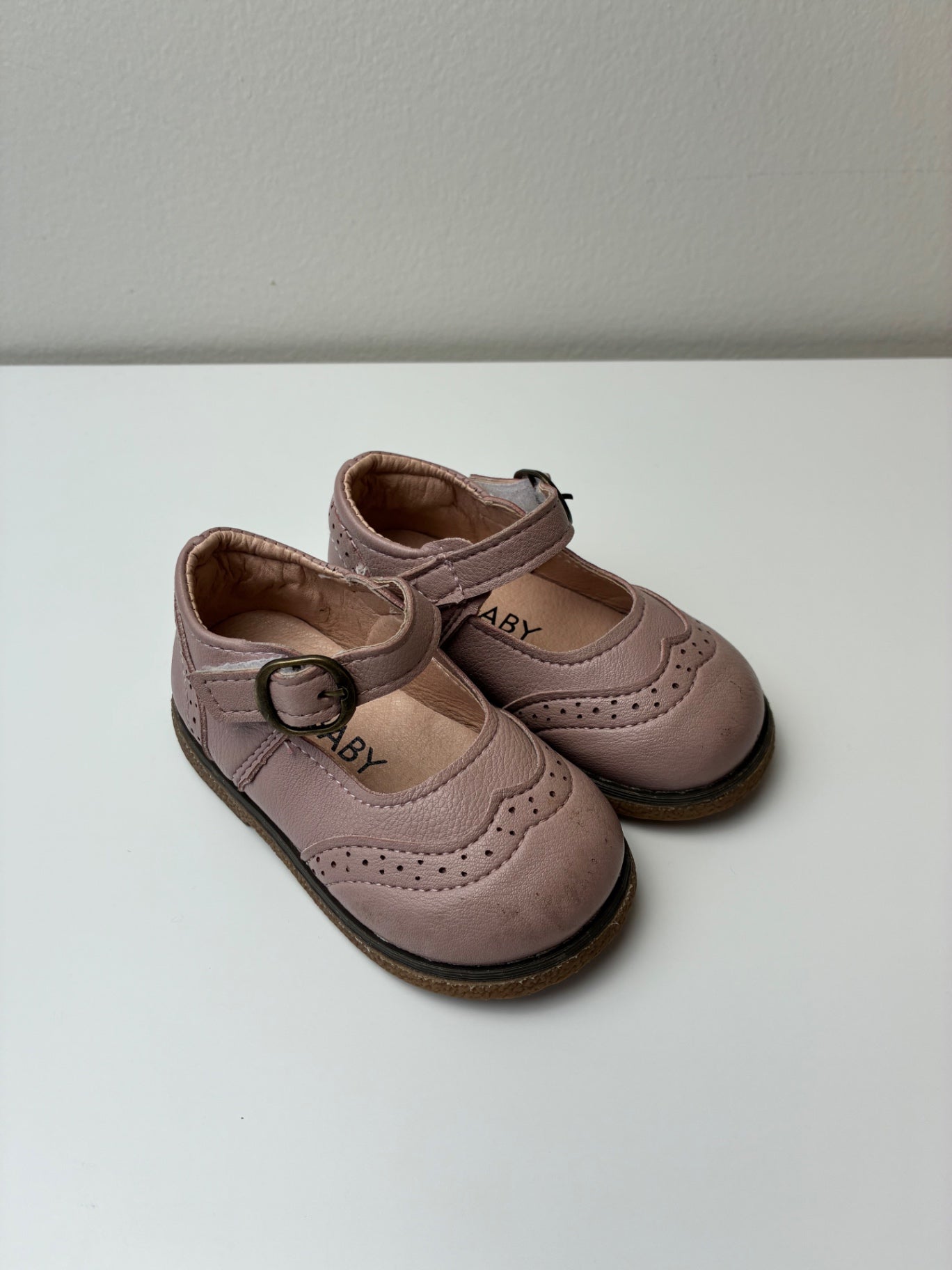 MG Baby Shoes - Pink Leather Mary Jane | size Shoe 5