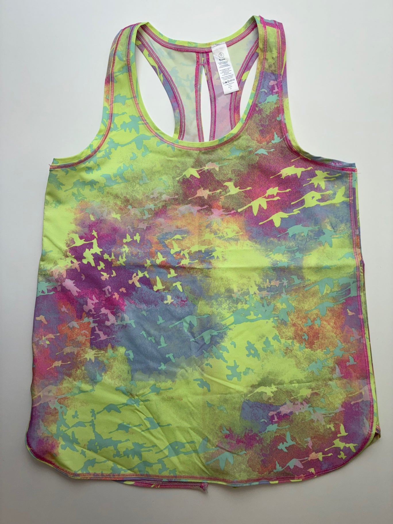 Ivivva Tank Top - Multicolor Neon Marbled | size 12