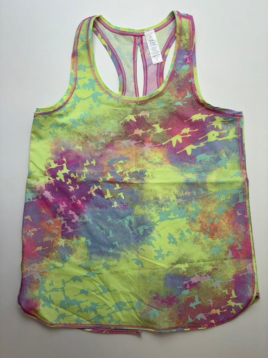 Ivivva Tank Top - Multicolor Neon Marbled | size 12