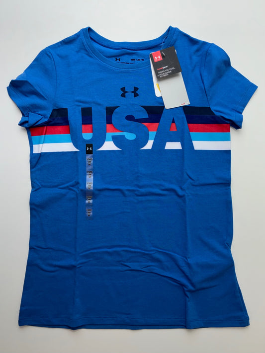 Under Armour T-Shirt - Blue USA | size 10/12