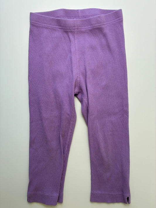 Hanna Andersson Leggings - Purple Ribbed | size 6/7