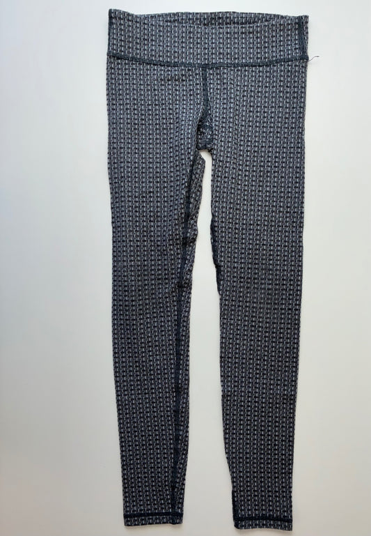 Ivivva Leggings - Gray Textured Checkered | size 10
