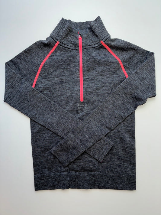 Ivivva Sweatshirt - Gray Heathered 1/4 Zip | size 10