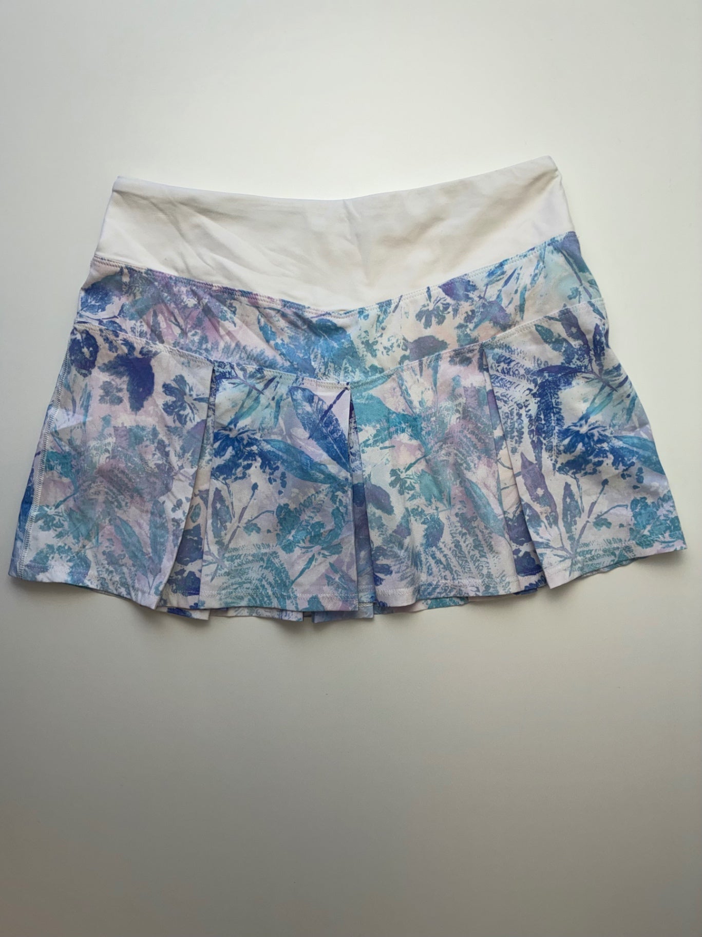Ivivva Skirt - Purple Floral Pleated Skort | size 12