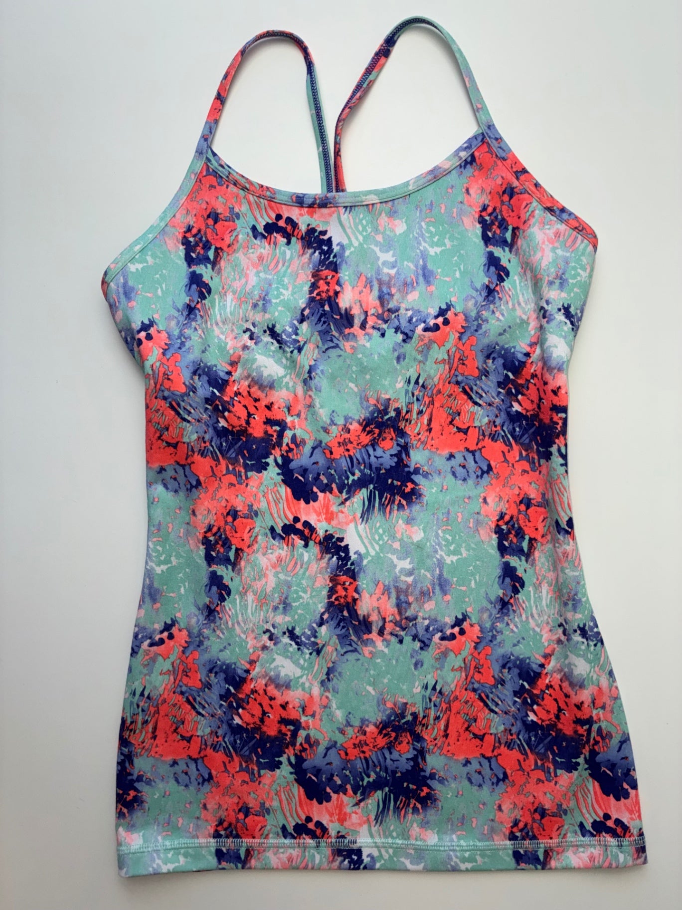 Ivivva Tank Top - Multicolor Abstract Floral | size 10