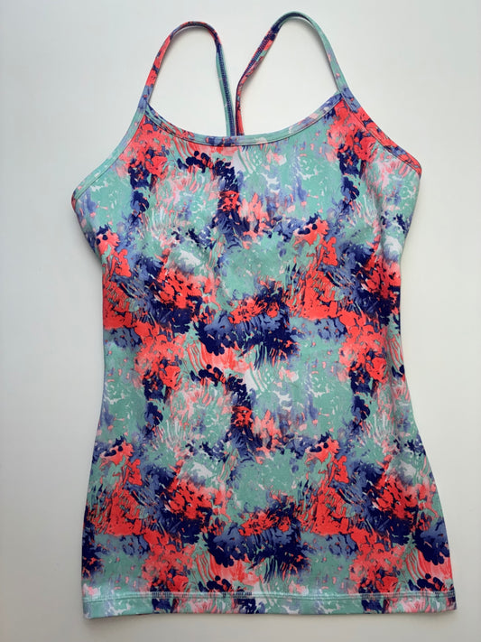 Ivivva Tank Top - Multicolor Abstract Floral | size 10