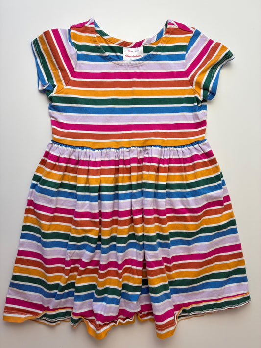 Hanna Andersson Dress - Multicolor Striped 100% Cotton | size 6/7