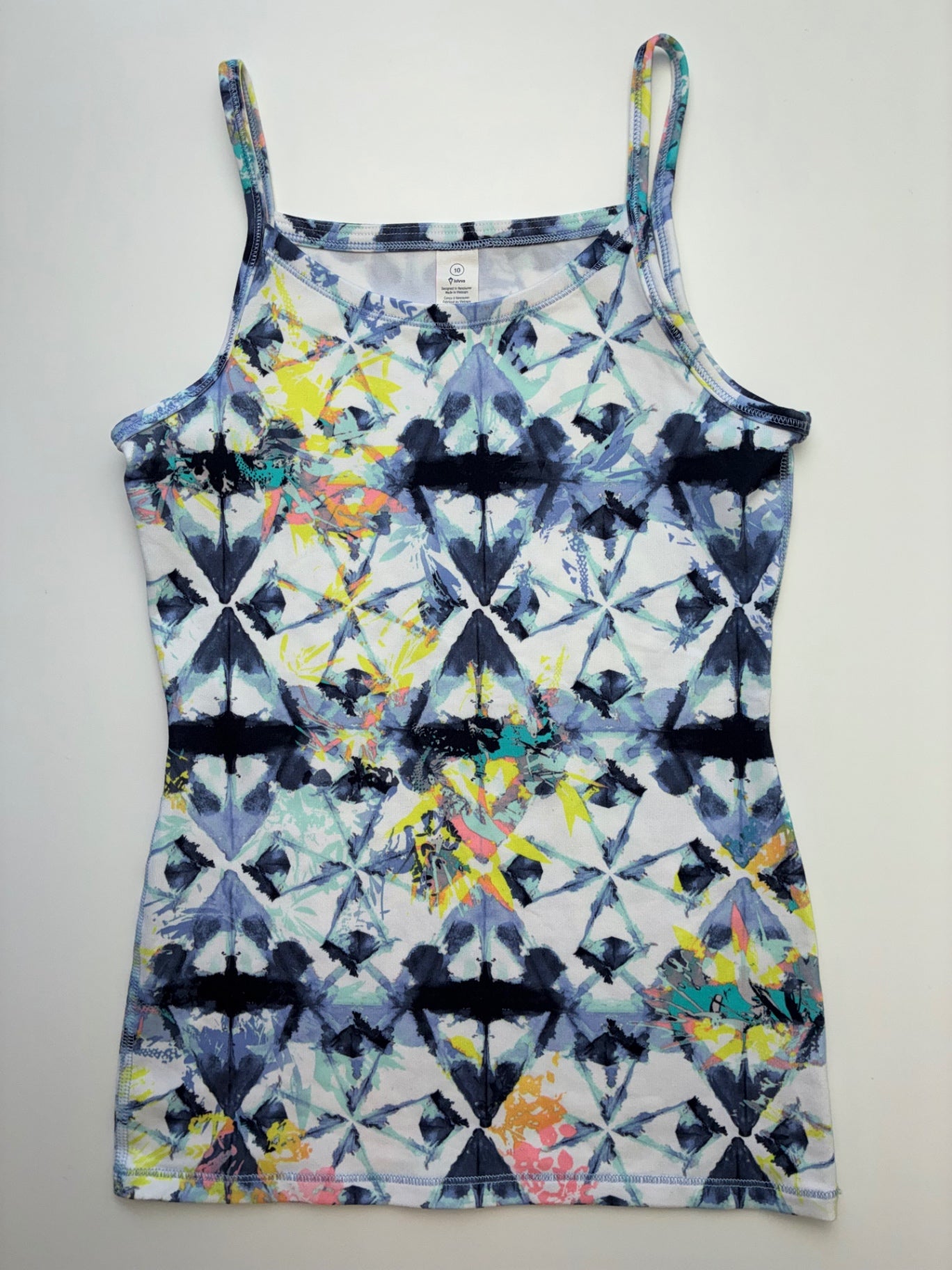Ivivva Tank Top - Multicolor Abstract Geometric | size 10