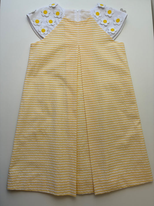 Florence Eiseman Dress - Yellow Searsucker | size 6X