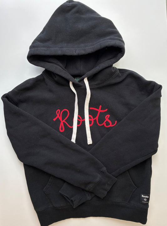 Roots Sweatshirt - Black Embroidered Hoodie | size 5T/6