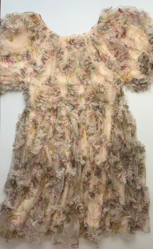 Next US Dress - Multicolor Tulle Floral Ruffles | size 12
