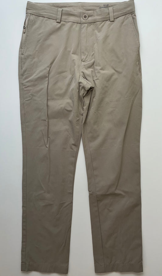 Vineyard Vines Pants - Tan Performance Trousers | size 14