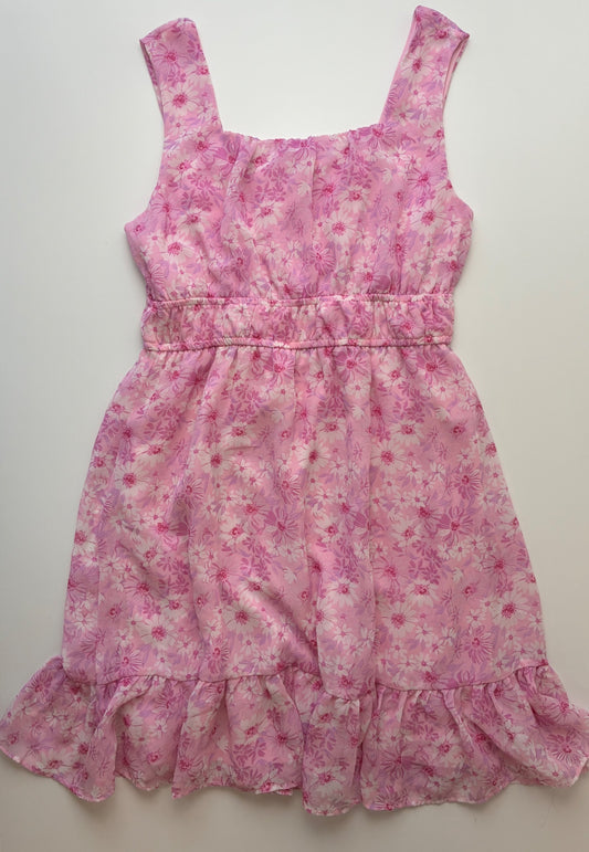 Knit Works Dress - Pink Floral Sleeveless | size 12