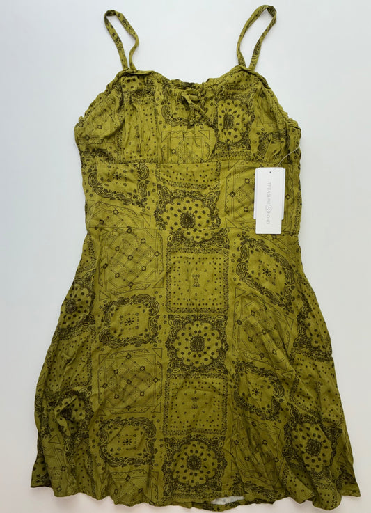 Treasure and Bond Dress - Green Bandana Print | size 12