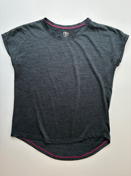 Athletic Works T-Shirt - Gray Heathered Cap Sleeve | size 10/12