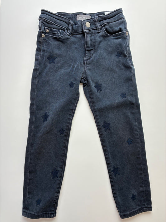 DL 1961 Jeans - Blue Embroidered Stars | size 5