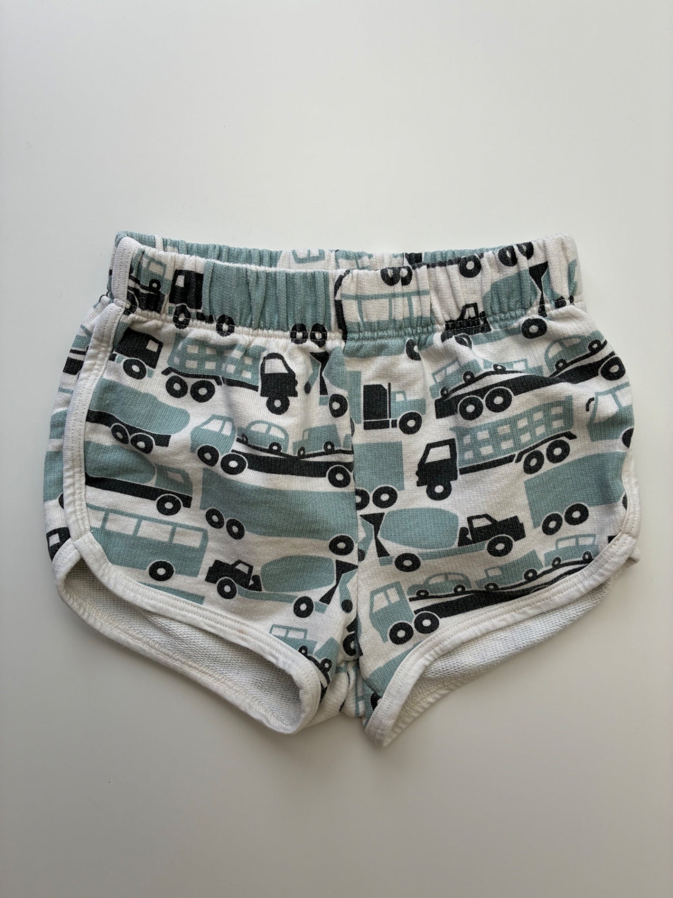 Winter Water Factory Shorts - Blue Trucks 100% Organic Cotton | size 3T