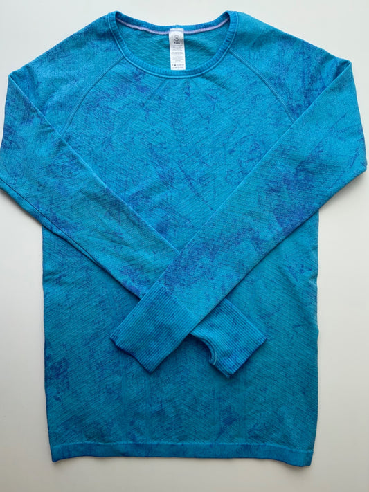 Ivivva Shirt - Blue Mottled + Textured | size 14