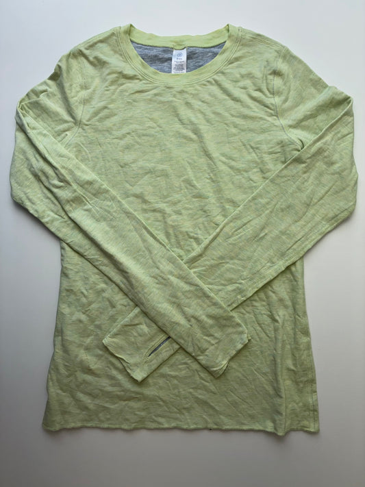 Ivivva Shirt - Green Heathered Reversible | size 12