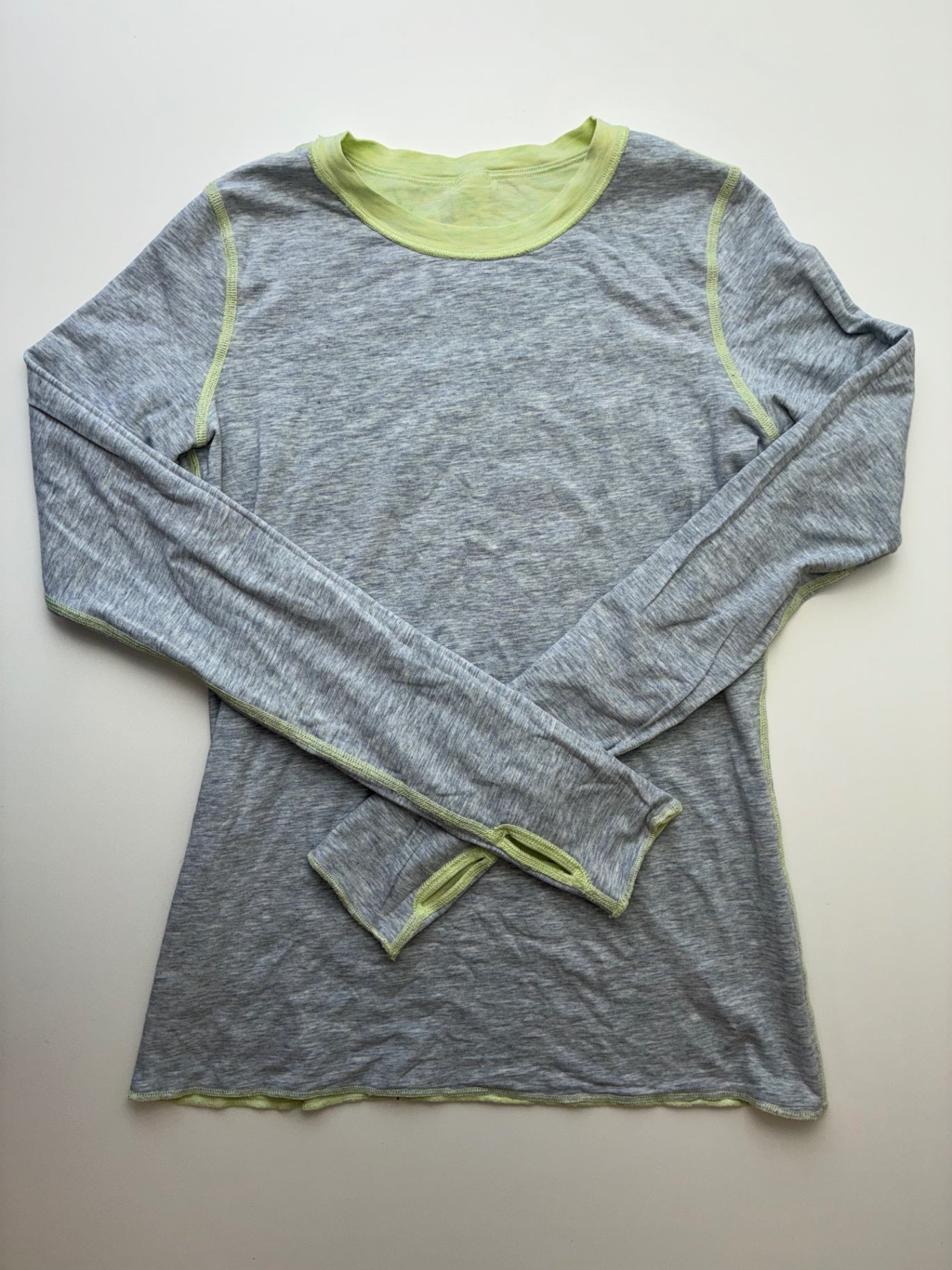 Ivivva Shirt - Green Heathered Reversible | size 12