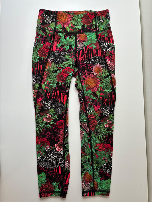 Lululemon Leggings - Multicolor Crop with Side Pockets | size Women's 4