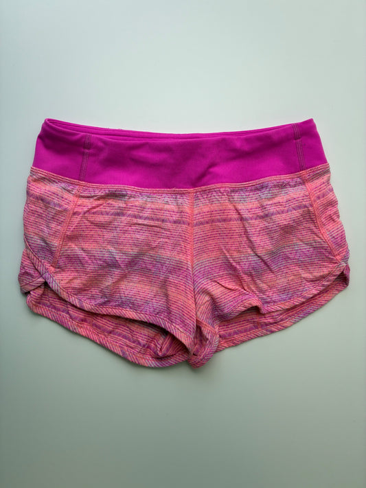 Ivivva Shorts - Pink Stripe + Chevron | size 12