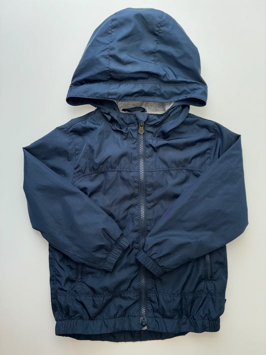 Baby Gap Jacket - Navy Blue Raincoat w/ Hood | size 4T