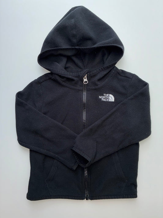 The North Face Jacket - Black Fleece Zip Up w/ Hood | size 3T