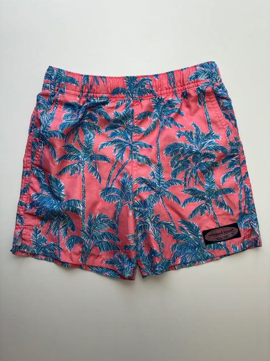 Vineyard Vines Swimsuit - Pink Palm Tree Swim Trunks | size 5T