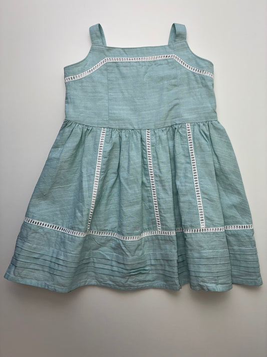 Janie and Jack Dress - Blue Sleeveless 100 % Cotton | size 2T
