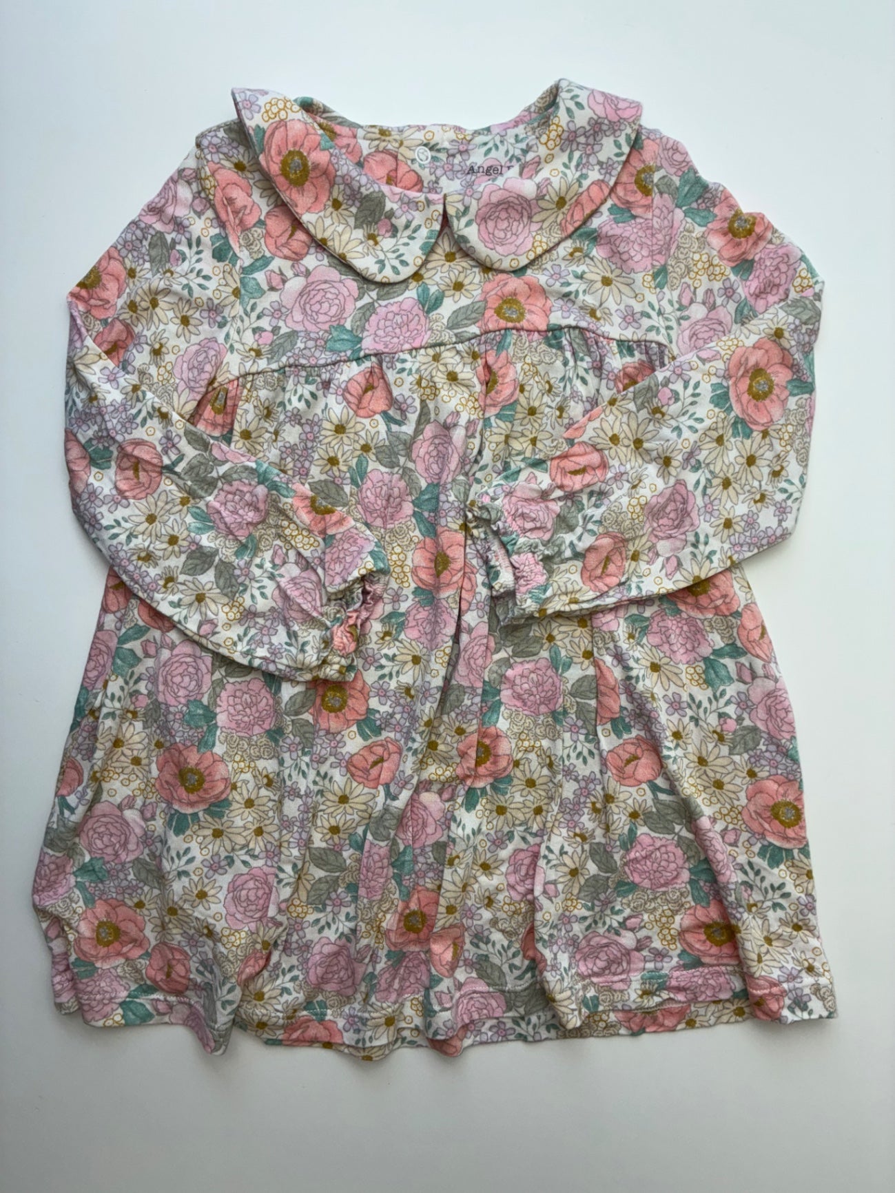 Angel Dear Dress - Multicolor Long Sleeve Floral | size 18 - 24 Months