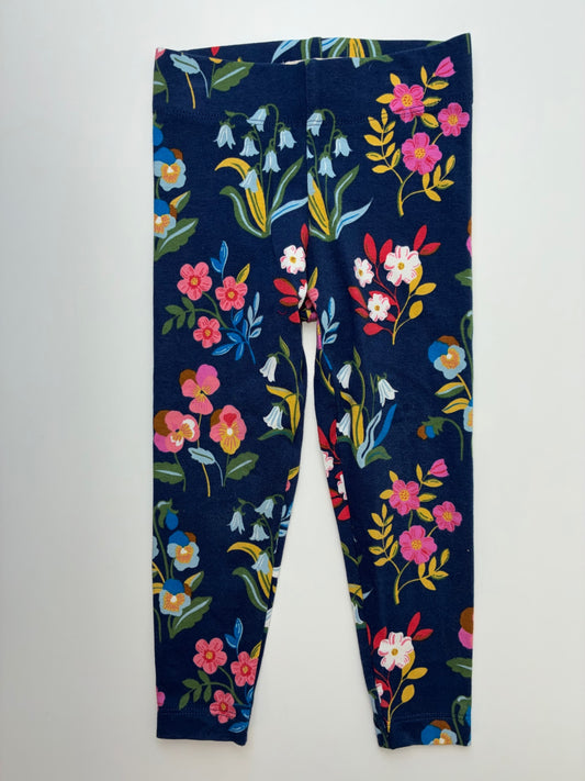 Mini Boden Leggings - Navy Blue Floral | size 2T/3T