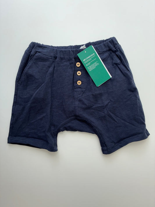 H&M Shorts - Navy Blue 100% Cotton | size 12 - 18 Months