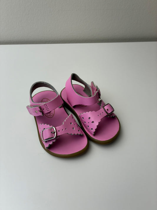 Footmates Shoes - Pink Leather Sandal | size Shoe 4