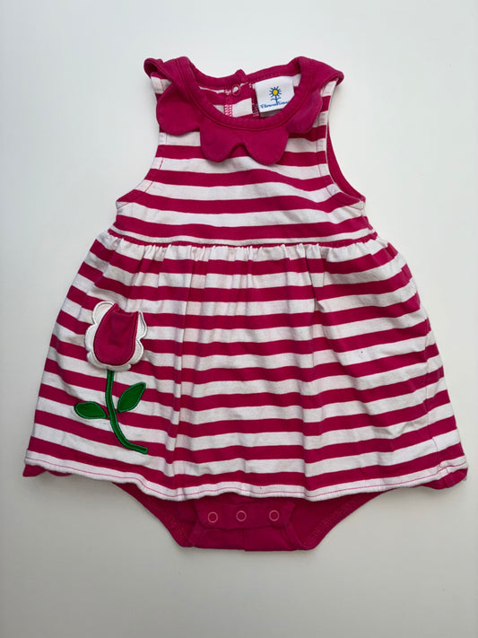 Florence Eiseman Dress - Pink Striped + Sleeveless | size 18 Months