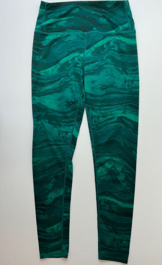 Zella Leggings - Green Marbled | size 14/16