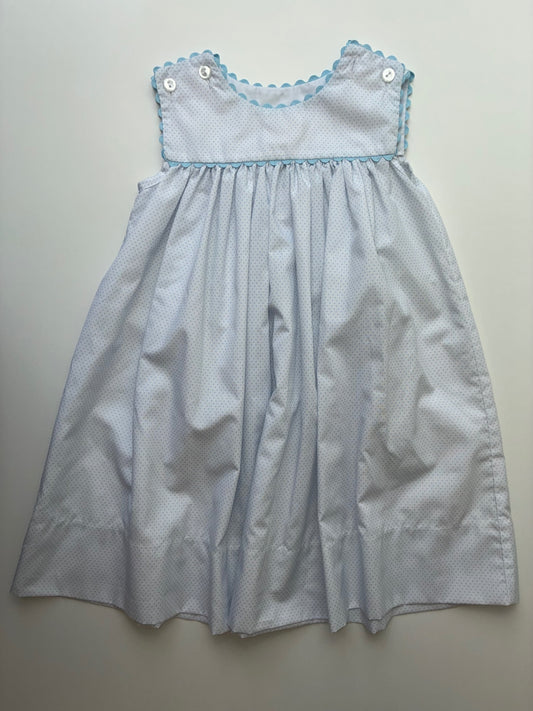 Lullaby Set Dress - Blue Polka Dot + Sleeveless | size 3T