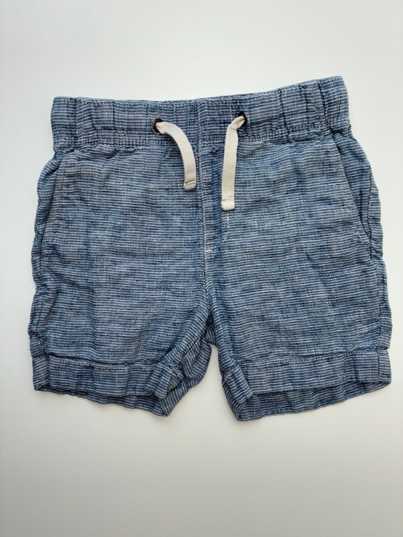 Crewcuts Shorts - Blue Striped Chino | size 5T