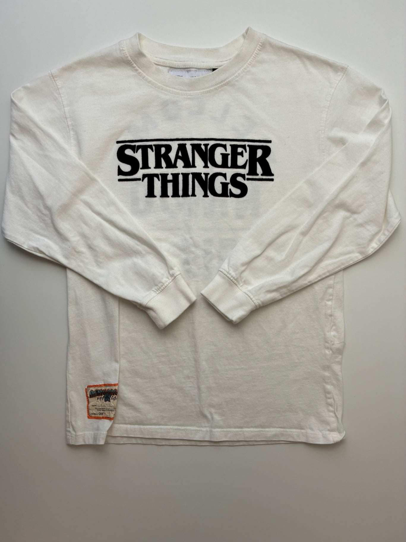 Zara Long Sleeve T-Shirt - White Stranger Things | size 9/10