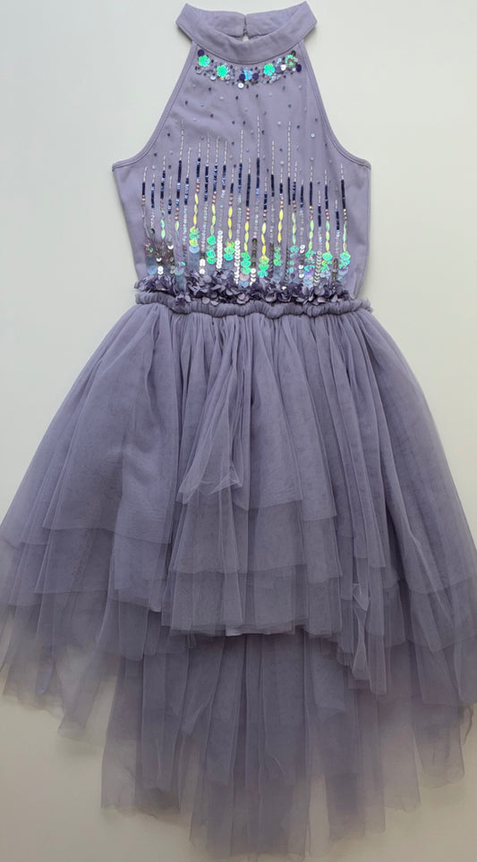 Tutu Du Monde Dress - Purple Sequins + Tulle | size 8/9